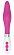 Розовый вибратор Athamas конической формы - 22,7 см.