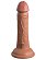 Кофейный фаллоимитатор 6 Silicone Dual Density Cock - 17 см.