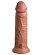 Кофейный фаллоимитатор 8 Silicone Dual Density Cock - 22,8 см.