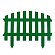 Зеленое декоративное ограждение RENESSANS (42х35 см) - 5 секций