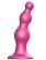 Розовая насадка Strap-On-Me Dildo Plug Beads size S