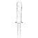 Стеклянный фаллоимитатор с рукоятью 11’’ Girthy Cock Double Ended With Handle - 28 см.