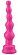 Ярко-розовый анальный стимулятор-ёлочка - 14,5 см.