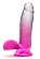 Розовый фаллоимитатор Sugar Magnolia - 17,1 см.