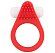 Красное эрекционное кольцо LIT-UP SILICONE STIMU RING 1 RED
